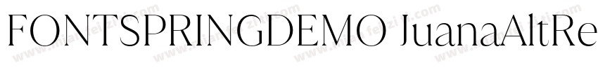 FONTSPRINGDEMO JuanaAltRegular字体转换